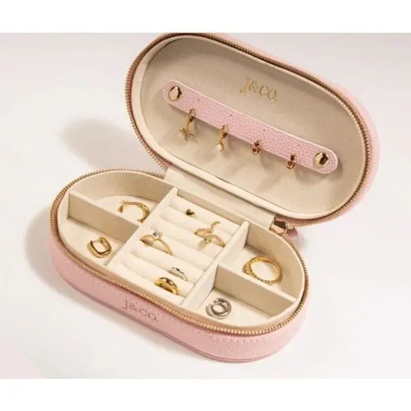 Leather Mini Oval Jewelry Box